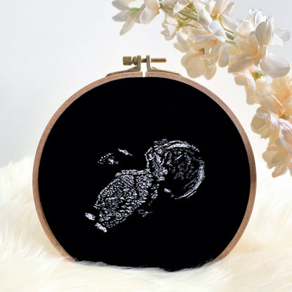 Luxury Baby Scan Embroidery - Large Hoop