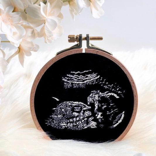 Luxury Baby Scan Embroidery - Small Hoop